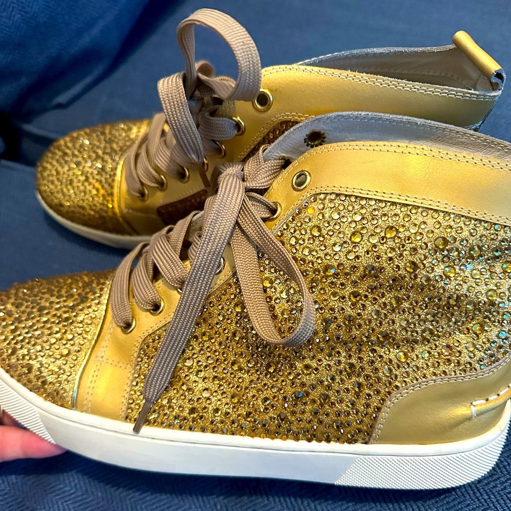 Louboutin high top sneakers